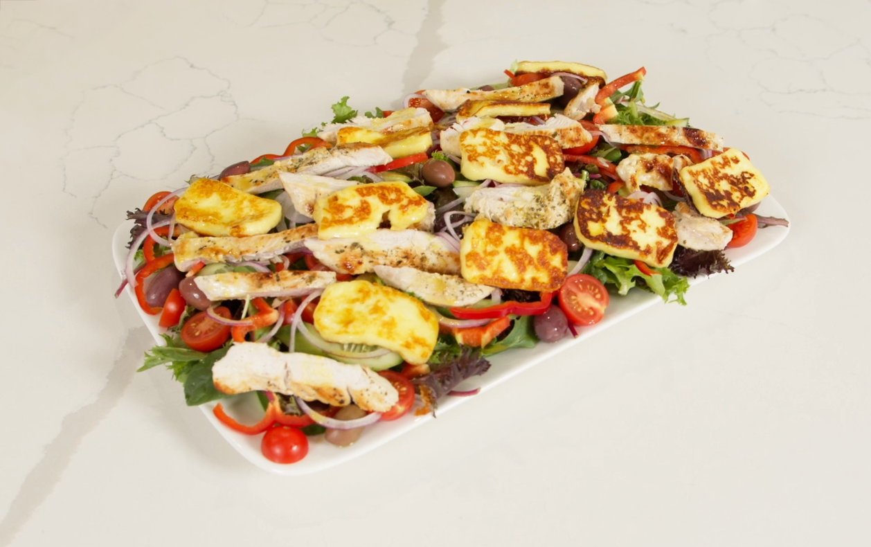 Jenny's Chicken & Halloumi Salad Recipe