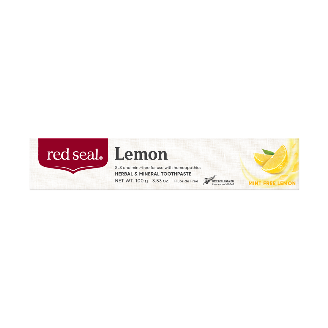 Red Seal Lemon Mint-Free Lemon Toothpaste 100g