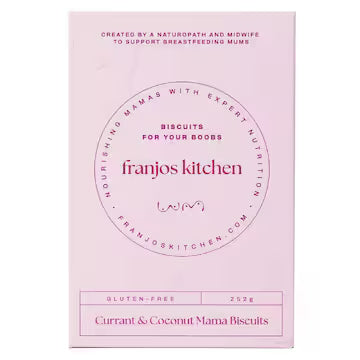 Franjo's Kitchen Gluten Free Lactation Biscuits Currant & Coconut 250g
