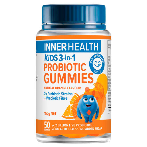 Inner Health Kids 3-in-1 Probiotic Gummies 50 pack