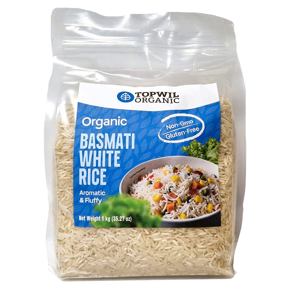 Topwil Organic White Basmati Rice 1kg