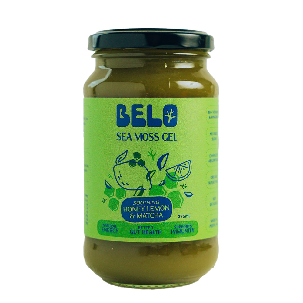 Belo Sea Moss Gel Honey Lemon & Matcha 345g jar