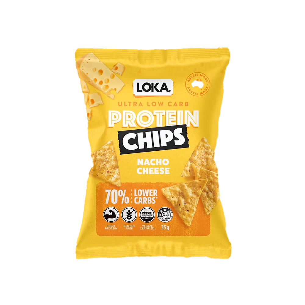 Loka Low Carb Protein Chips Nacho Cheese 35g