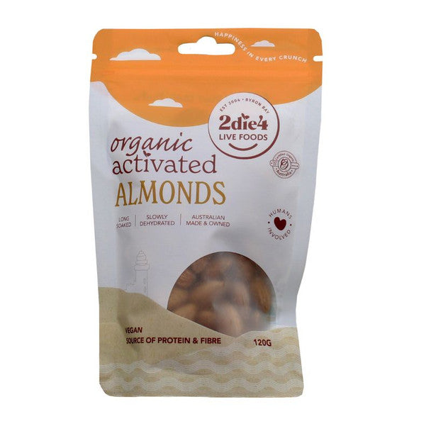 2die4 Live Foods Activated Almonds 120g