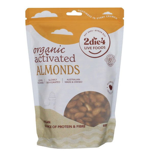 2die4 Live Foods Activated Almonds 600g