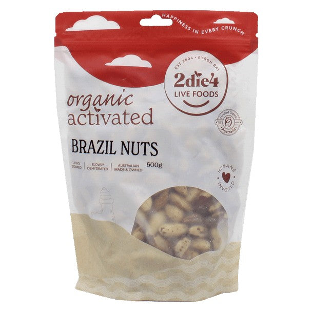 2die4 Live Foods Activated Brazils 600g