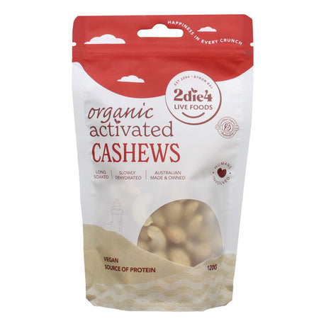 2die4 Live Foods Activated Cashews 120g