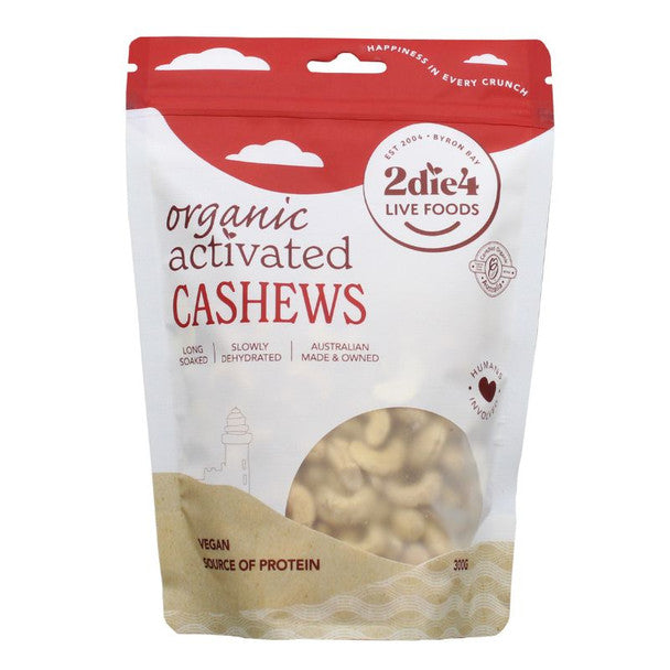 2die4 Live Foods Activated Cashews 300g