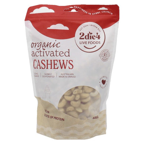 2die4 Live Foods Activated Cashews 600g