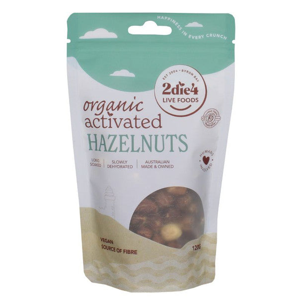 2die4 Live Foods Activated Hazelnuts 120g