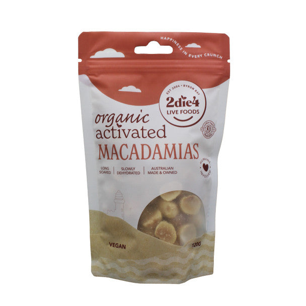 2die4 Live Foods Activated Macadamias 120g