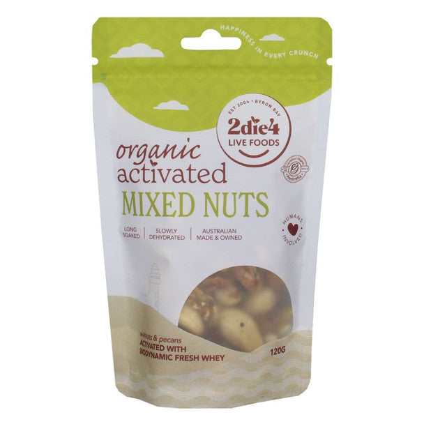 2die4 Live Foods Activated Mixed Nuts 120g