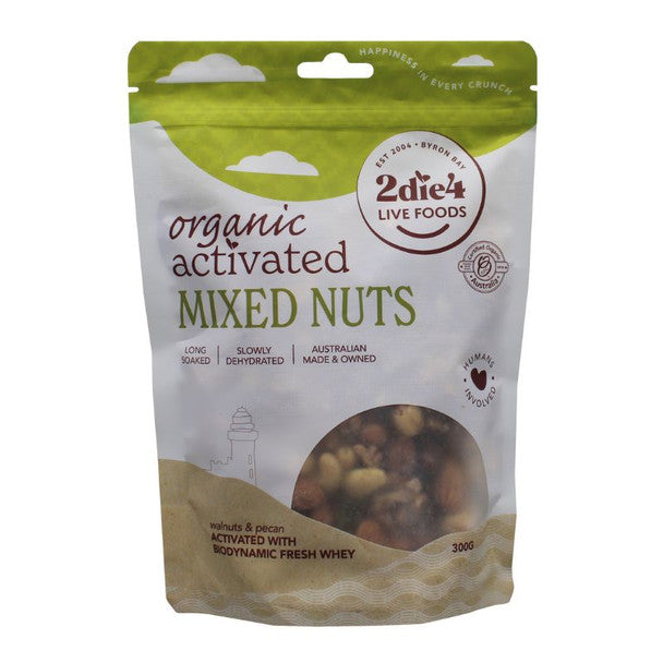 2die4 Live Foods Activated Mixed Nuts 300g