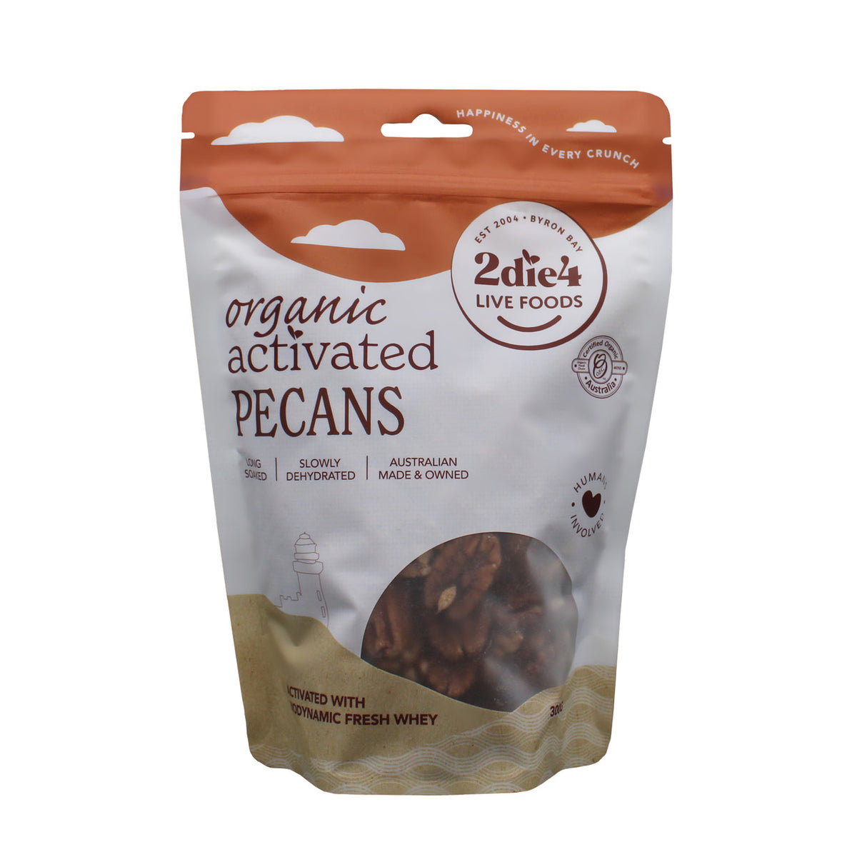 2die4 Live Foods Activated Organic Pecans 600g