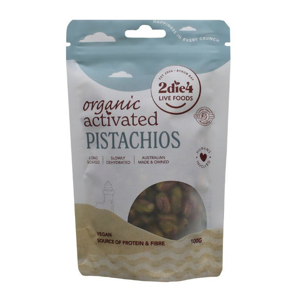 2die4 Live Foods Activated Pistachios 100g