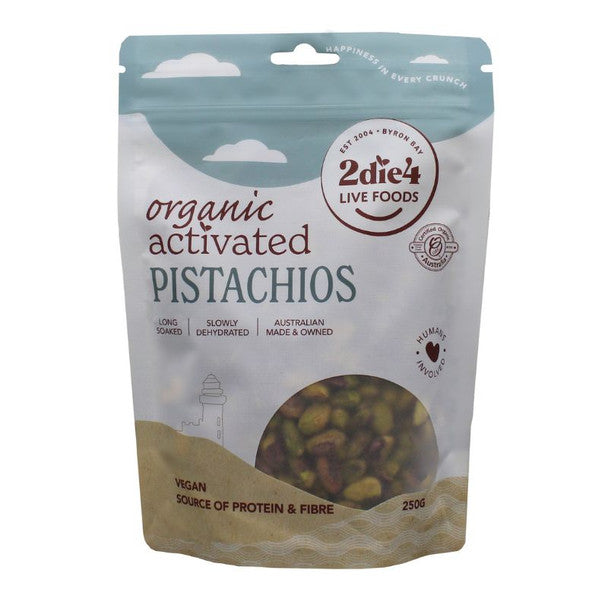 2die4 Live Foods Activated Pistachios 250g