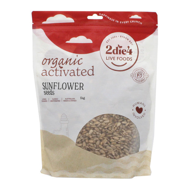 2die4 Live Foods Activated Sunflower Seeds 1Kg