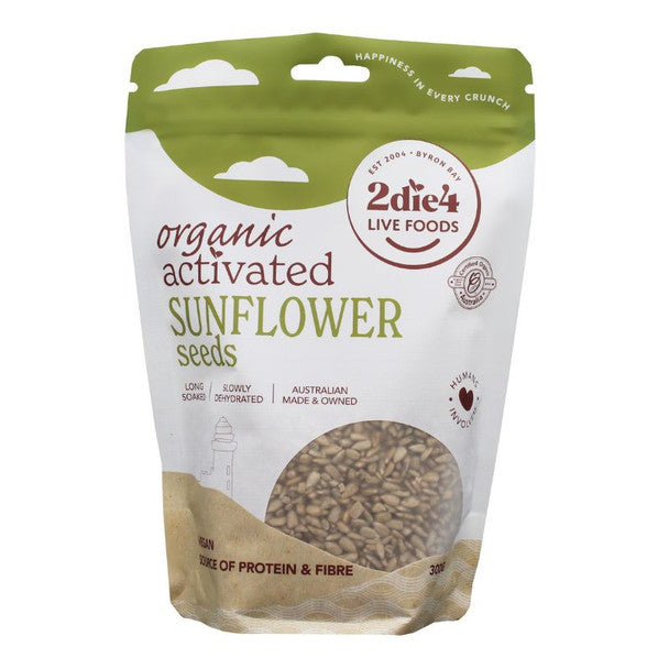 2die4 Live Foods Activated Sunflower Seeds 600g