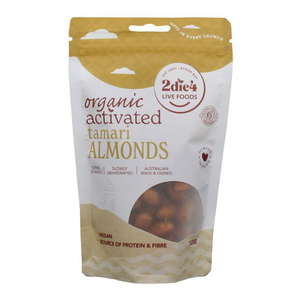 2die4 Live Foods Activated Tamari Almonds 120g