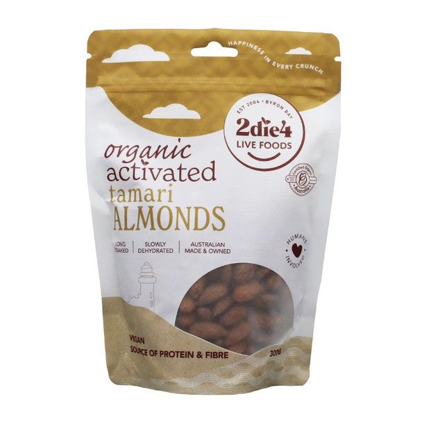 2die4 Live Foods Activated Tamari Almonds 300g