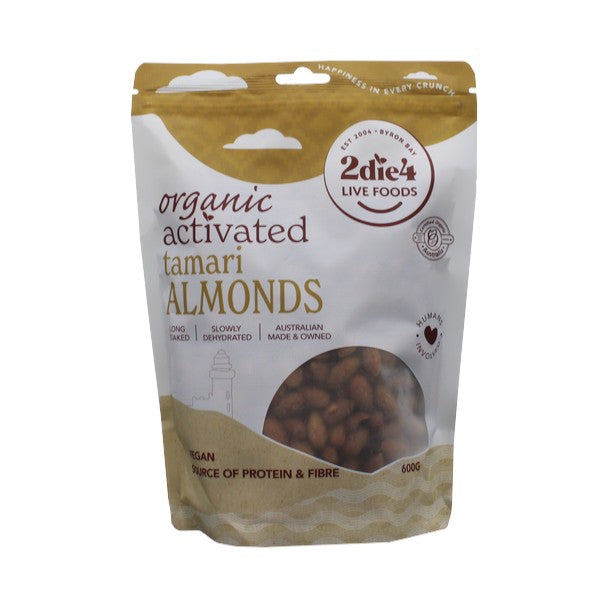 2die4 Live Foods Activated Tamari Almonds 600g