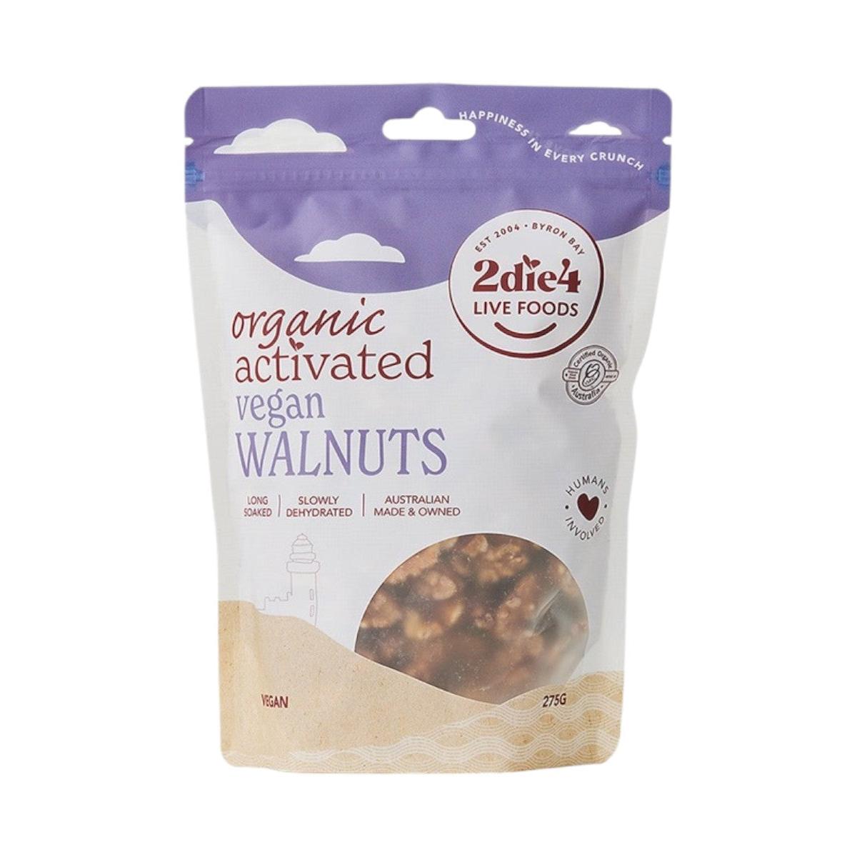 2die4 Live Foods Activated Vegan Walnut 275g