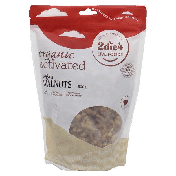 2die4 Live Foods Activated Vegan Walnut 500g