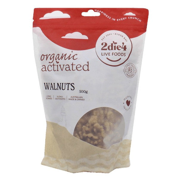 2die4 Live Foods Activated Walnuts 600g