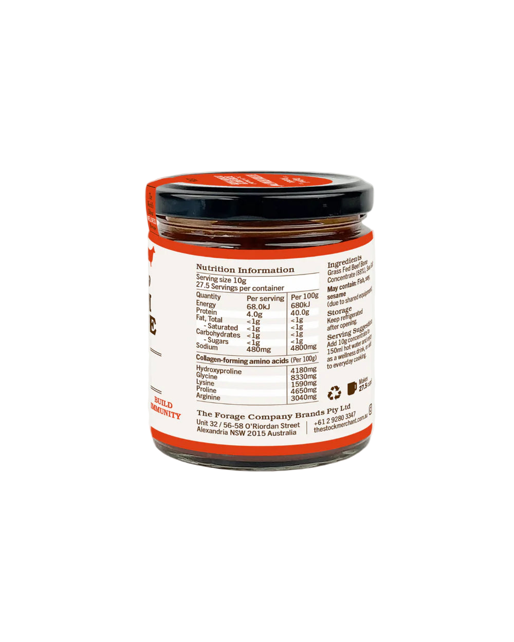 Jar with a label on a white background