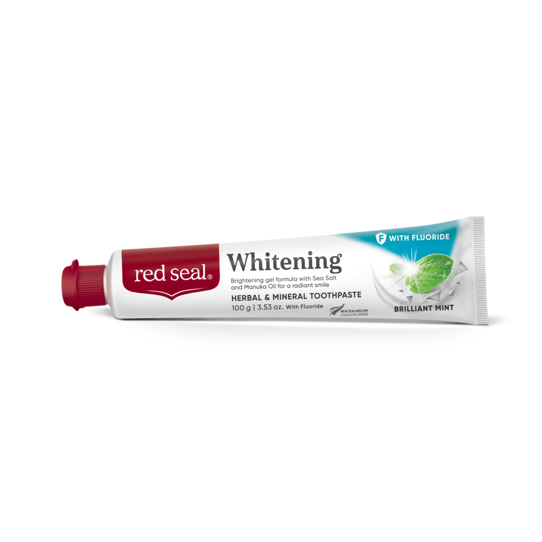 Red Seal Whitening fluoride Brilliant Mint Toothpaste 100g