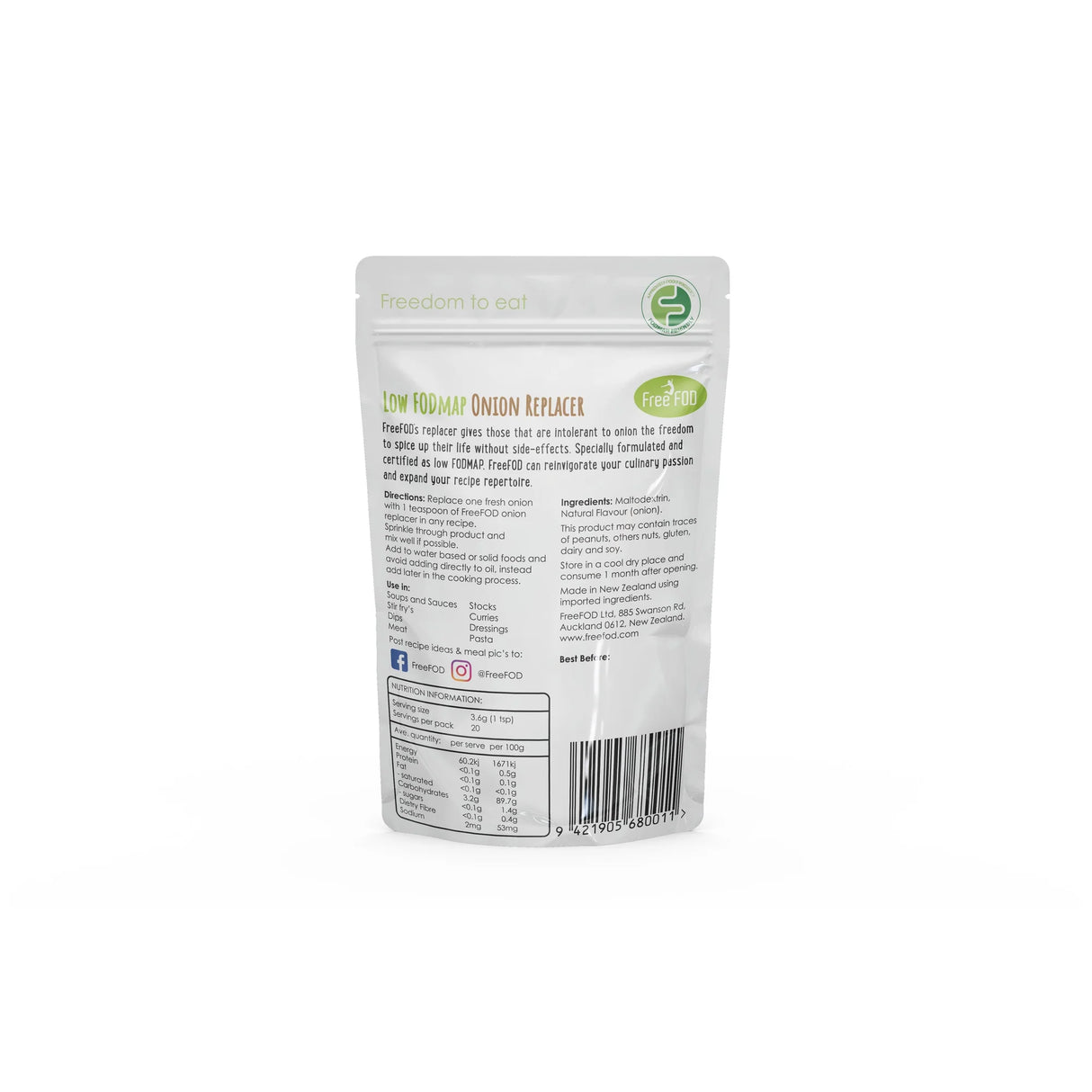 FreeFod Low FODMAP Onion Replacer 72g