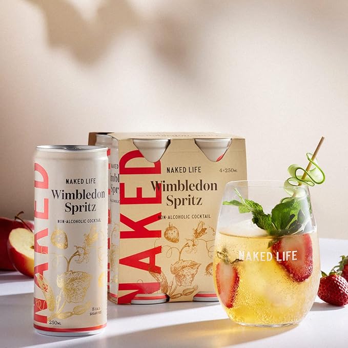 Naked Life Non-Alcoholic Wimbledon Spritz Cocktail 4x250ml