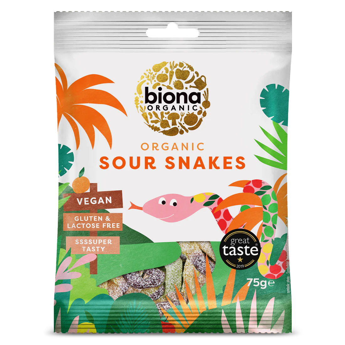 Biona Organic Sour Snakes 75g