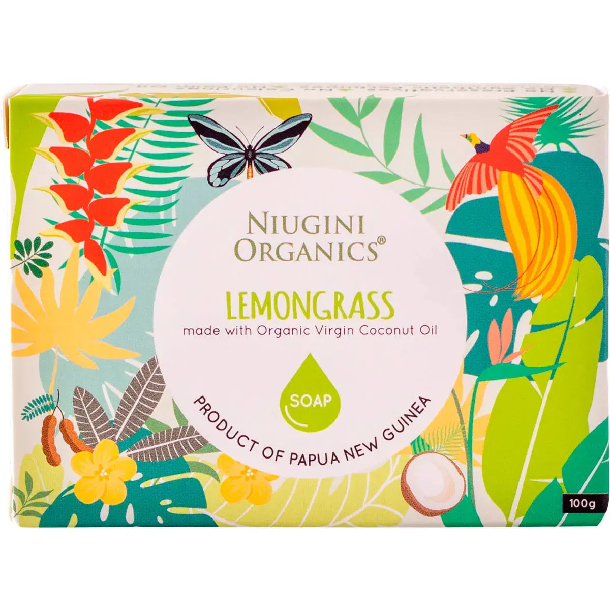 Niugini Organics Coconut Oil Soap Lemongrass 100g