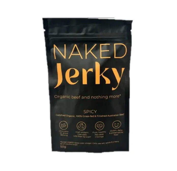 Naked Jerky Organic Beef Jerky Spicy 50g
