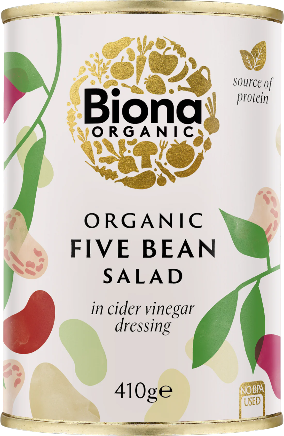 Biona Organic Five Bean Salad Mix 410g