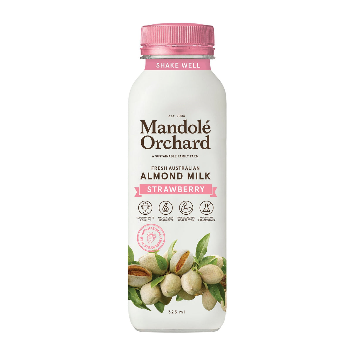 Mandolé Orchard Almond Milk Strawberry 325ml