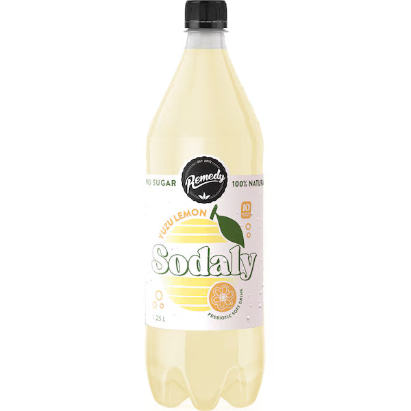 Remedy Sodaly Soft Drink Yuzu Lemon 1.25L