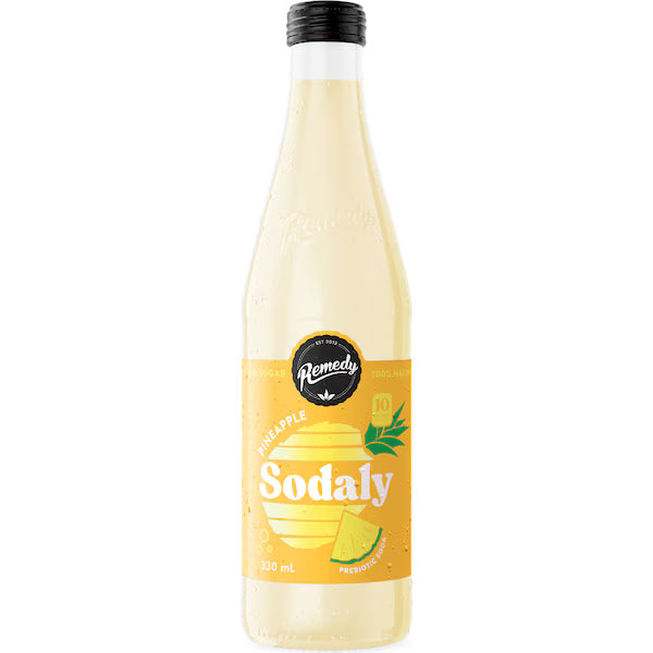 Remedy Sodaly Prebiotic Soda Pineapple 330ml