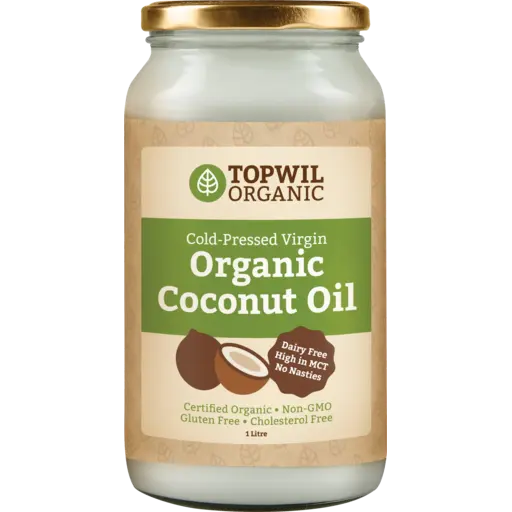 Topwil Organic Cold Pressed Virgin Coconut Oil 1L
