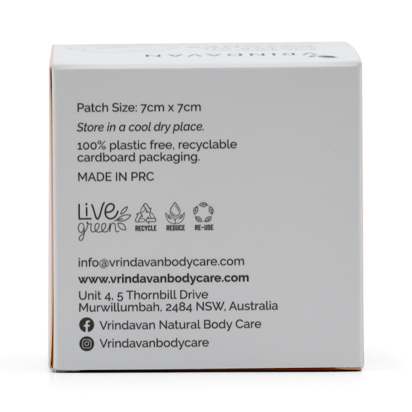 Vrindavan Self-Adhesive Castor Oil Patches – 20 Pieces