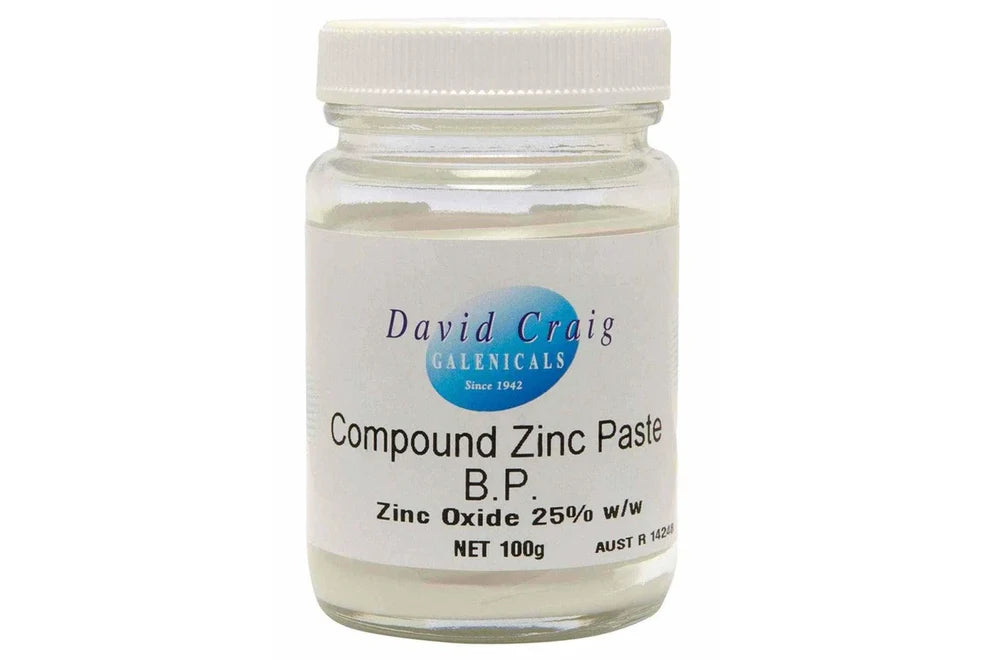 David Craig Compound Zinc Paste Zinc Oxide 25% 100g