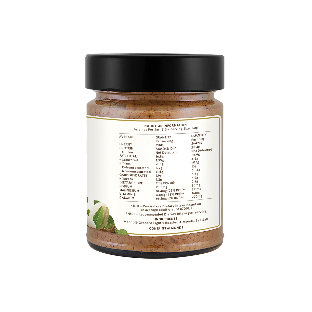 Mandolé Orchard Smooth Australian Almond Butter 250g