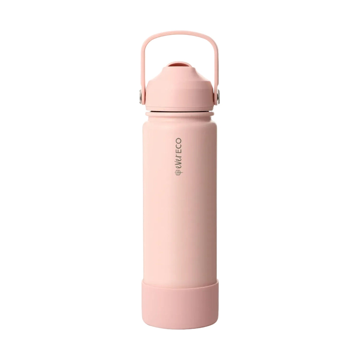 Ever Eco Stainless Steel Insulated Drink Bottle with Straw Sorbet 750ml