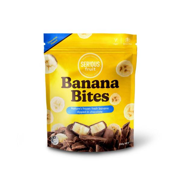 Serious Fruit Frozen Chocolate Banana Bites 250g