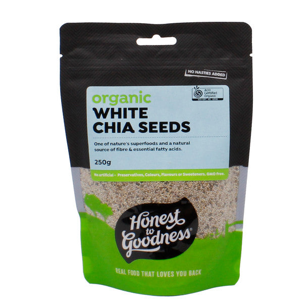 Honest to Goodness Organic White Chia Seeds 250G