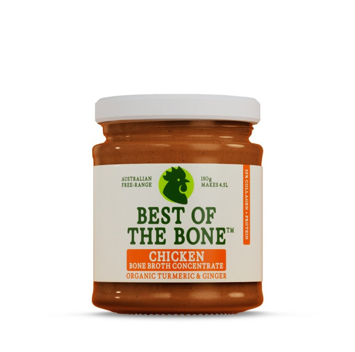 Best of the Bone Chicken Bone Broth Organic Turmeric & Ginger 180g