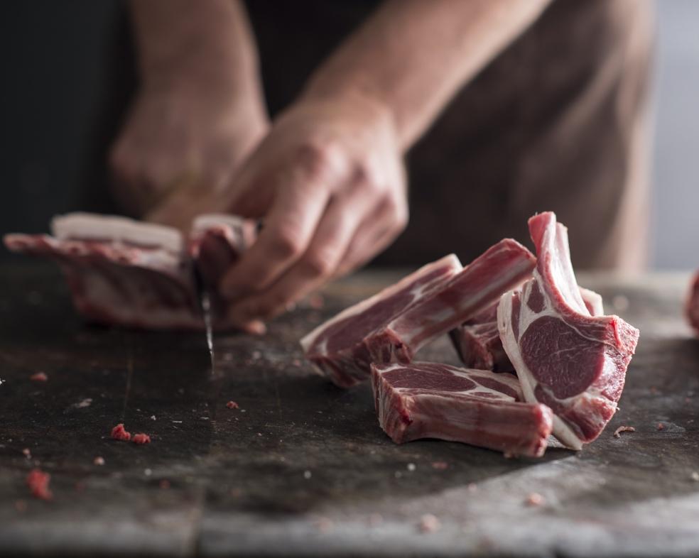 Feather and Bone pasture-raised lamb loin cutlets