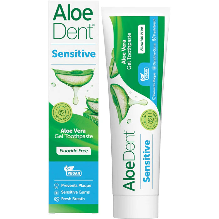 Aloe Dent Toothpaste Sensitive Fluoride Free 100ml