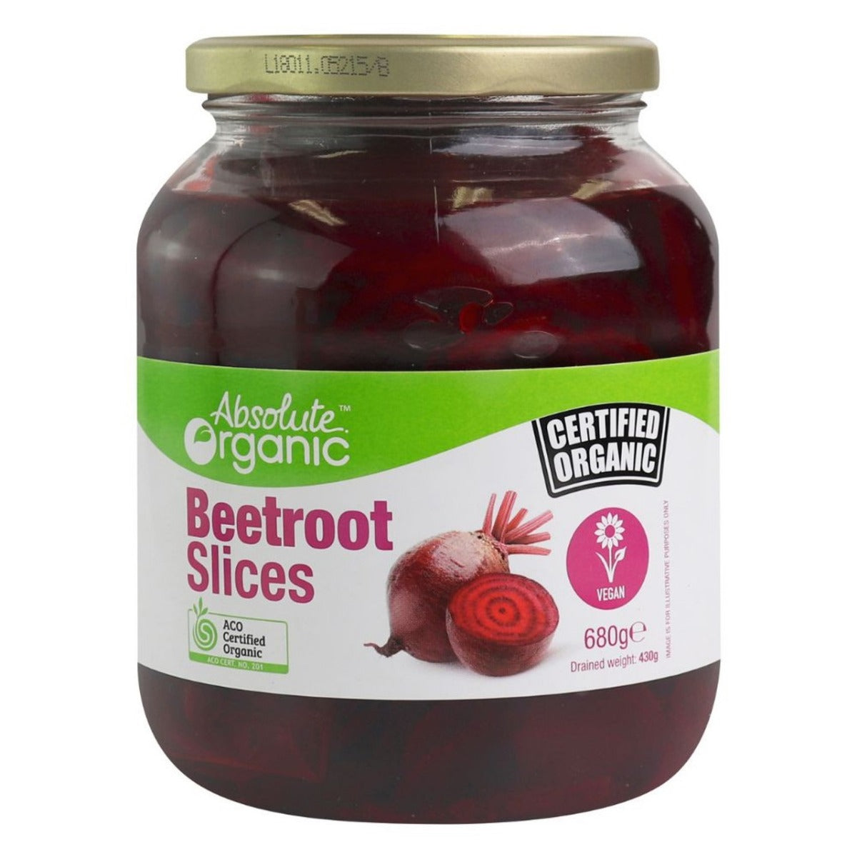 Absolute Org Beetroot Slices 680g